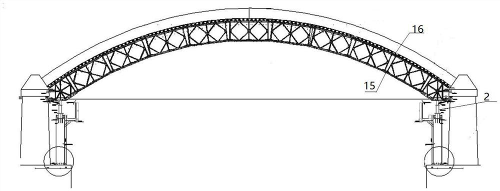 A kind of steel arch construction method