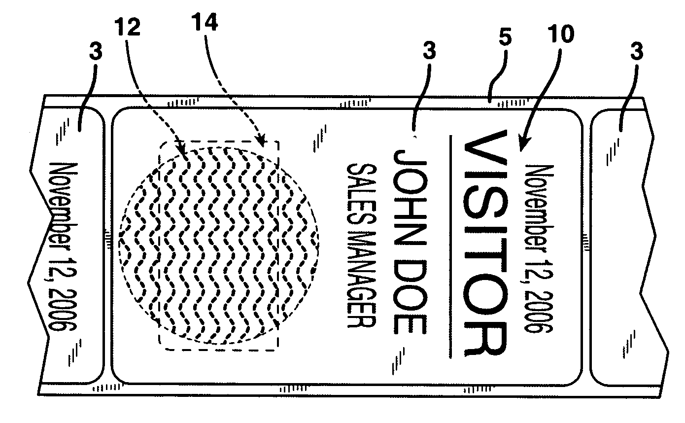 One piece self-expiring security badge or label