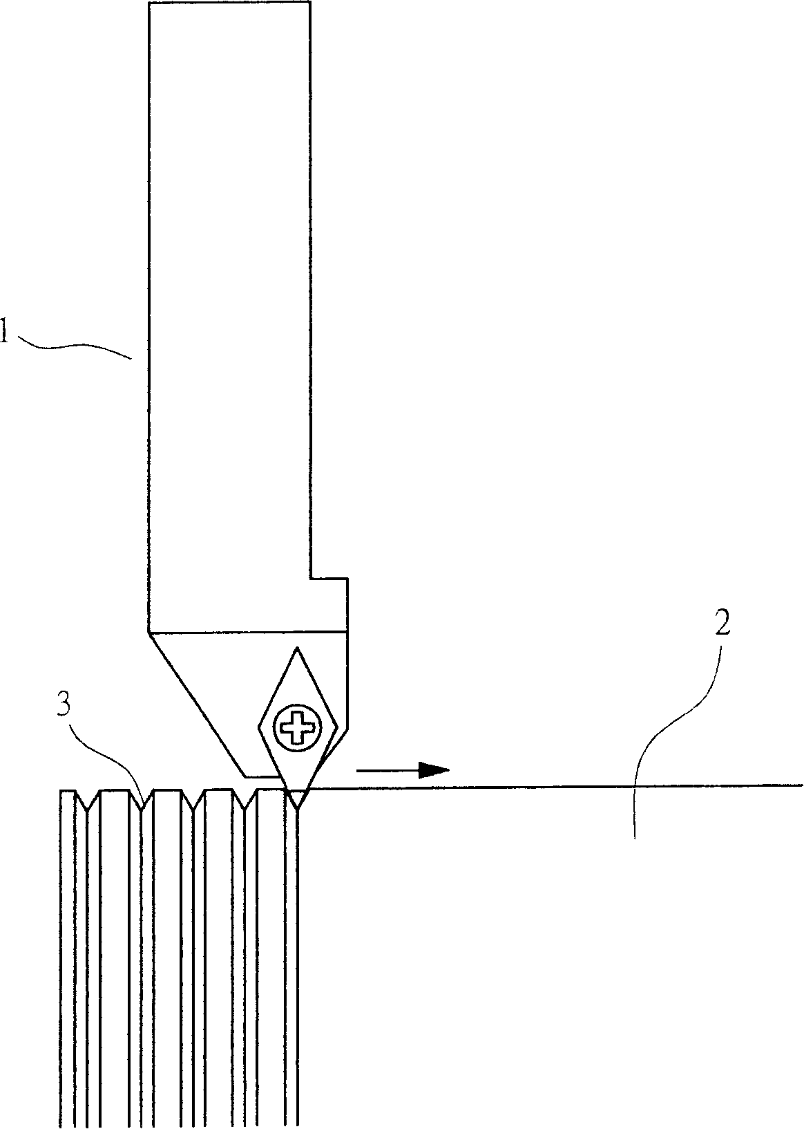 Roll wheel with wave grain and manufacturing method thereof