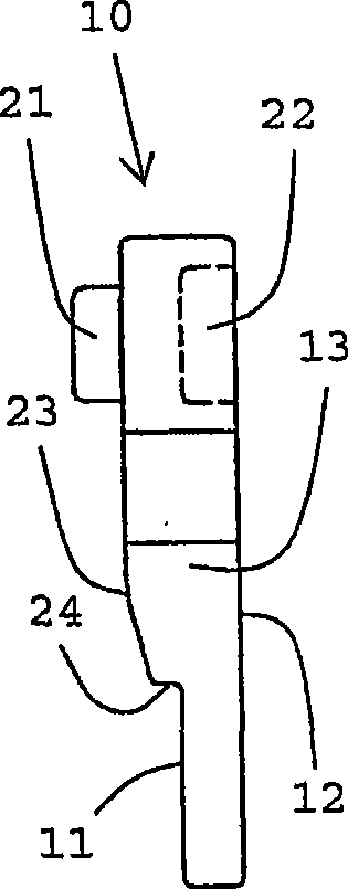 Method for forming a tilting zone on a transverse element for a push belt for a continuously variable transmission