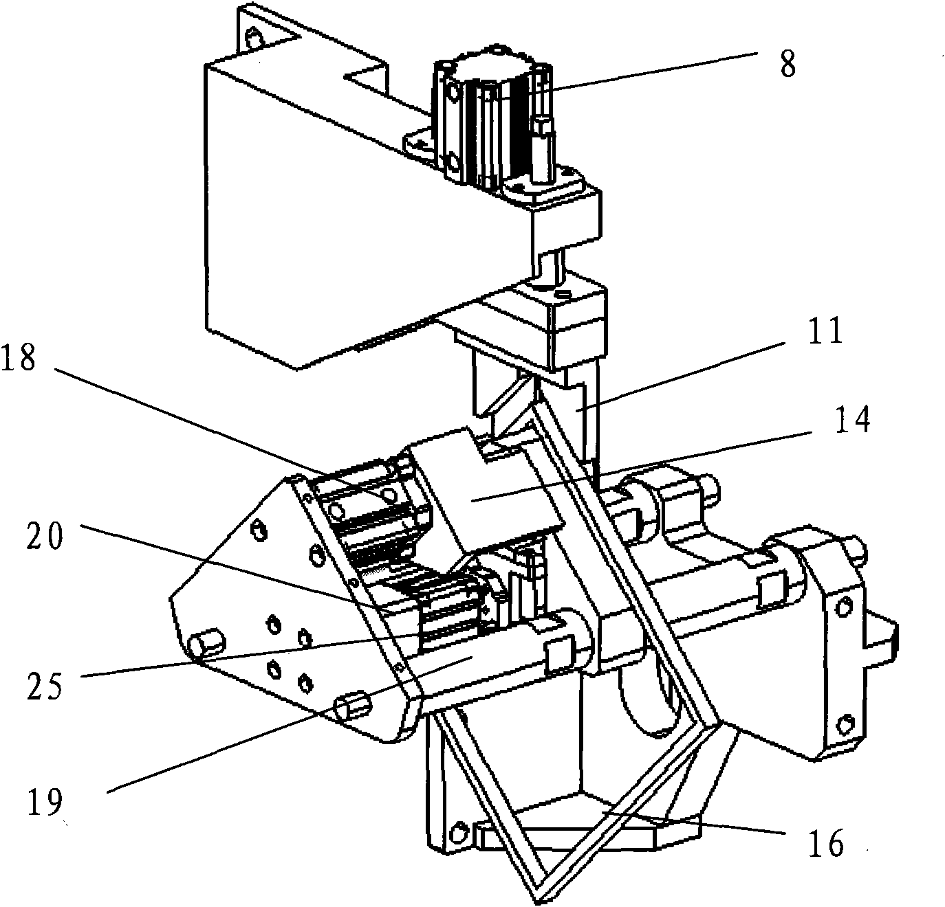 Aluminums strips position and compaction device of hollow glass molecular sieve filling machine