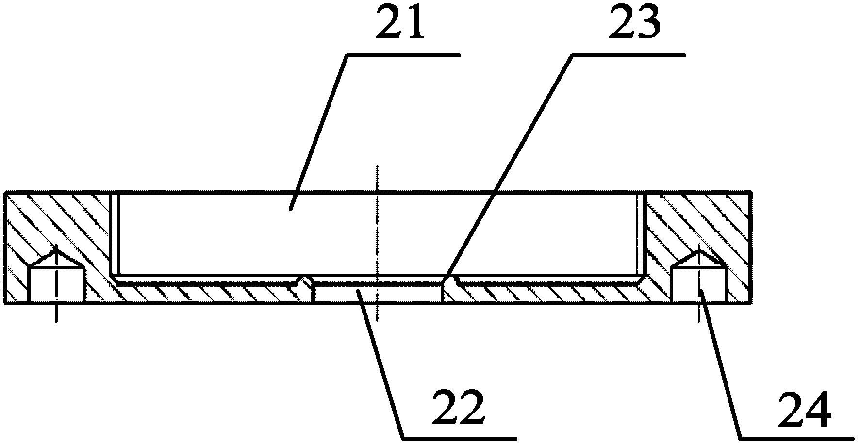 Equi-biaxial residual stress applying device