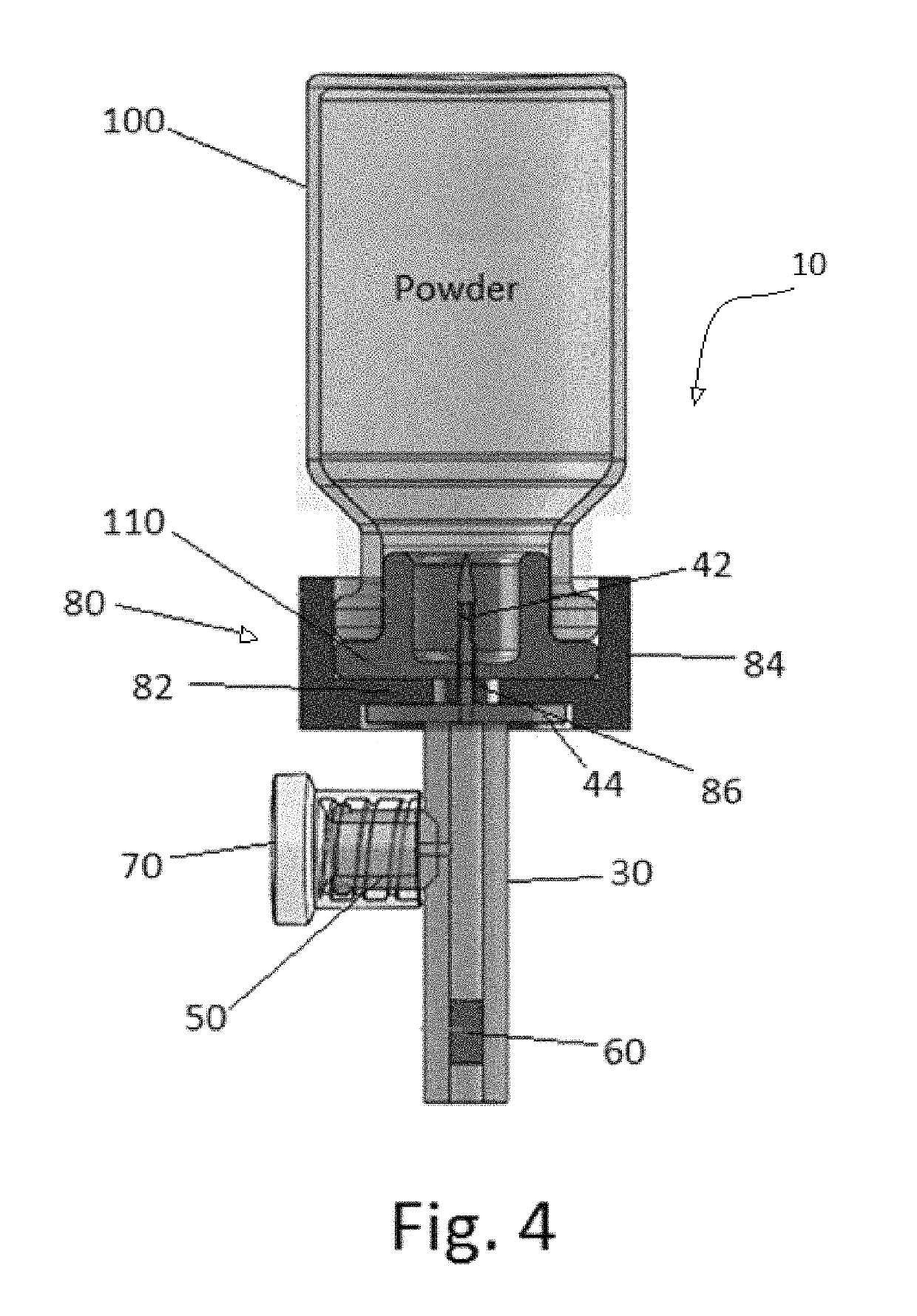 Medical metering device