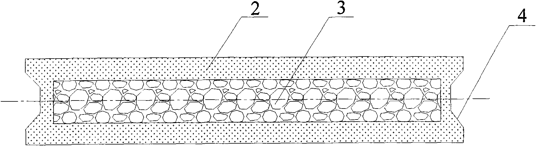 Polystyrene foam compound light sandwich panel using slags