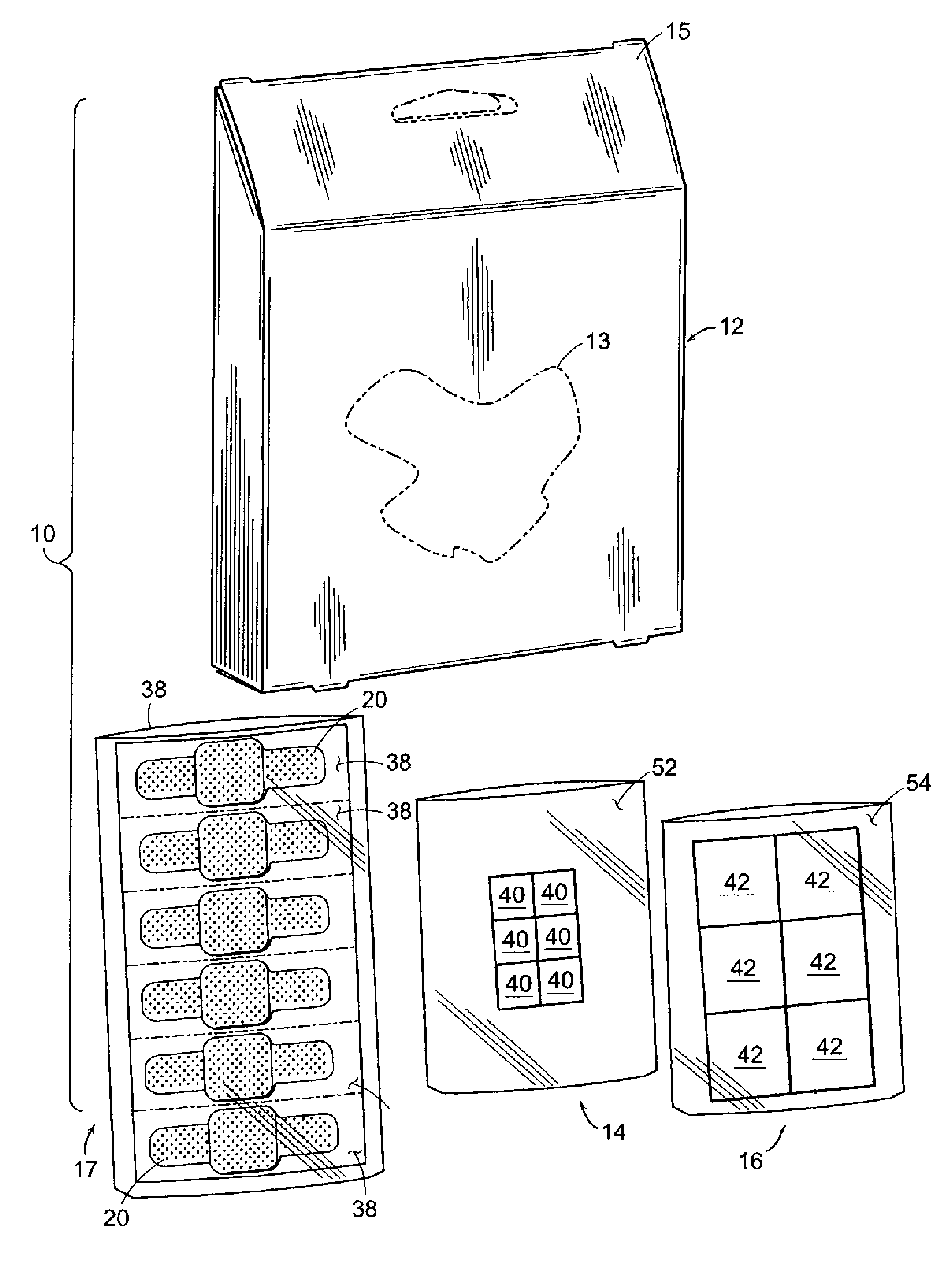 Kit for the treatment of a corn or callus