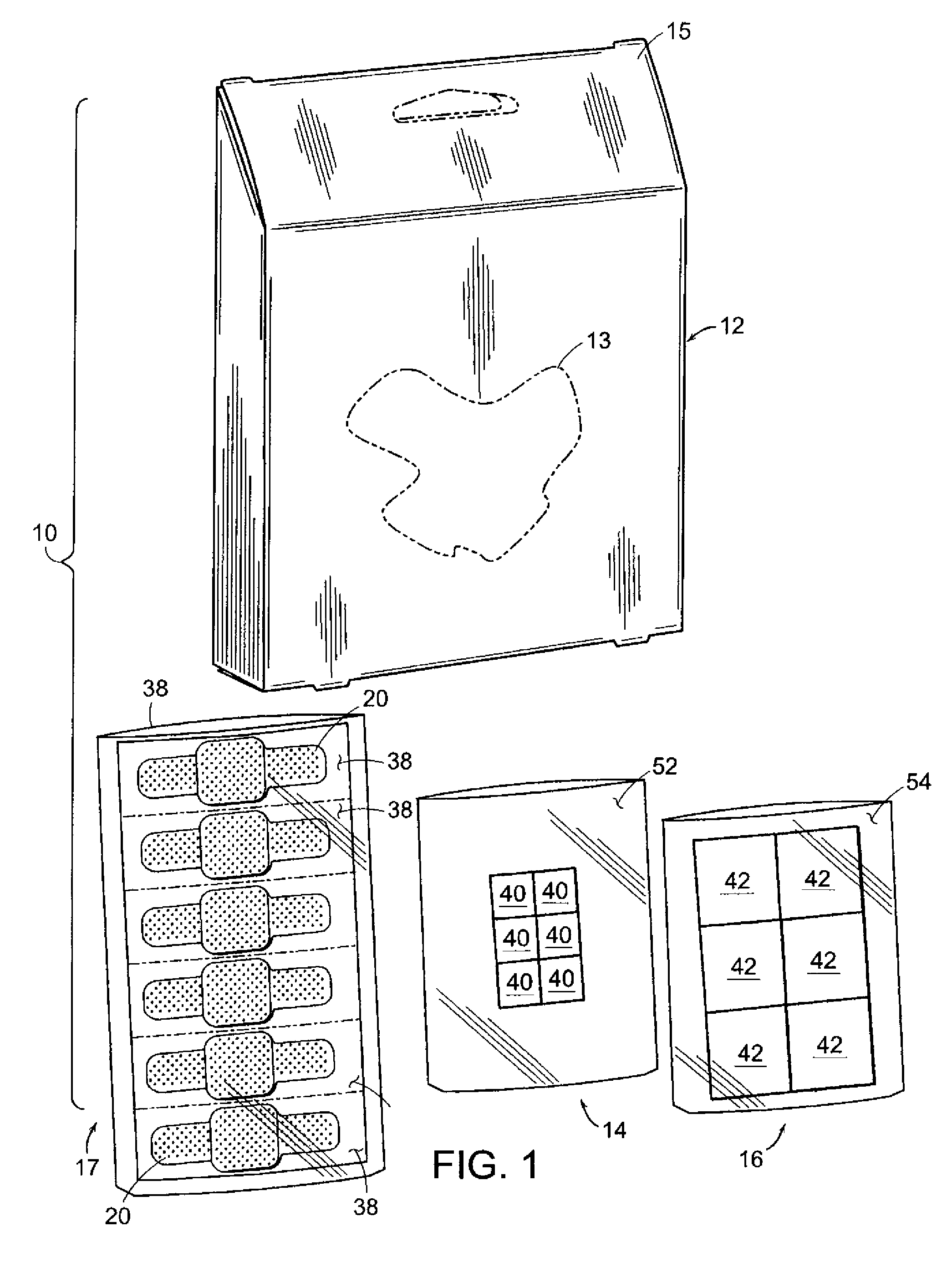 Kit for the treatment of a corn or callus