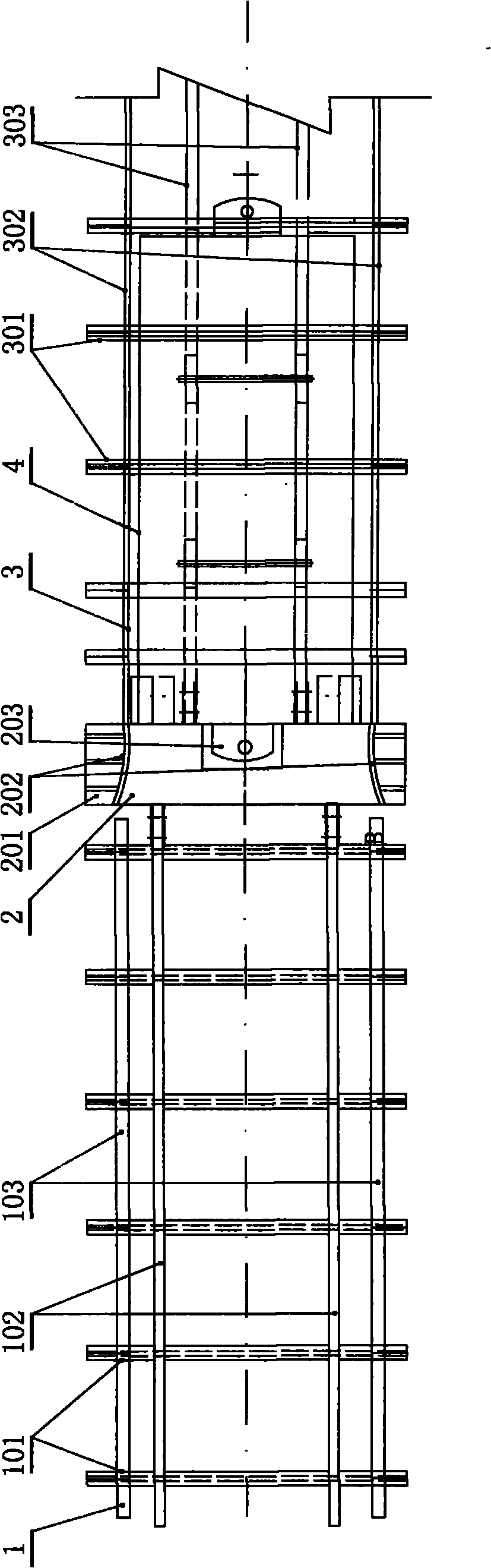 Hydraulic support loading platform