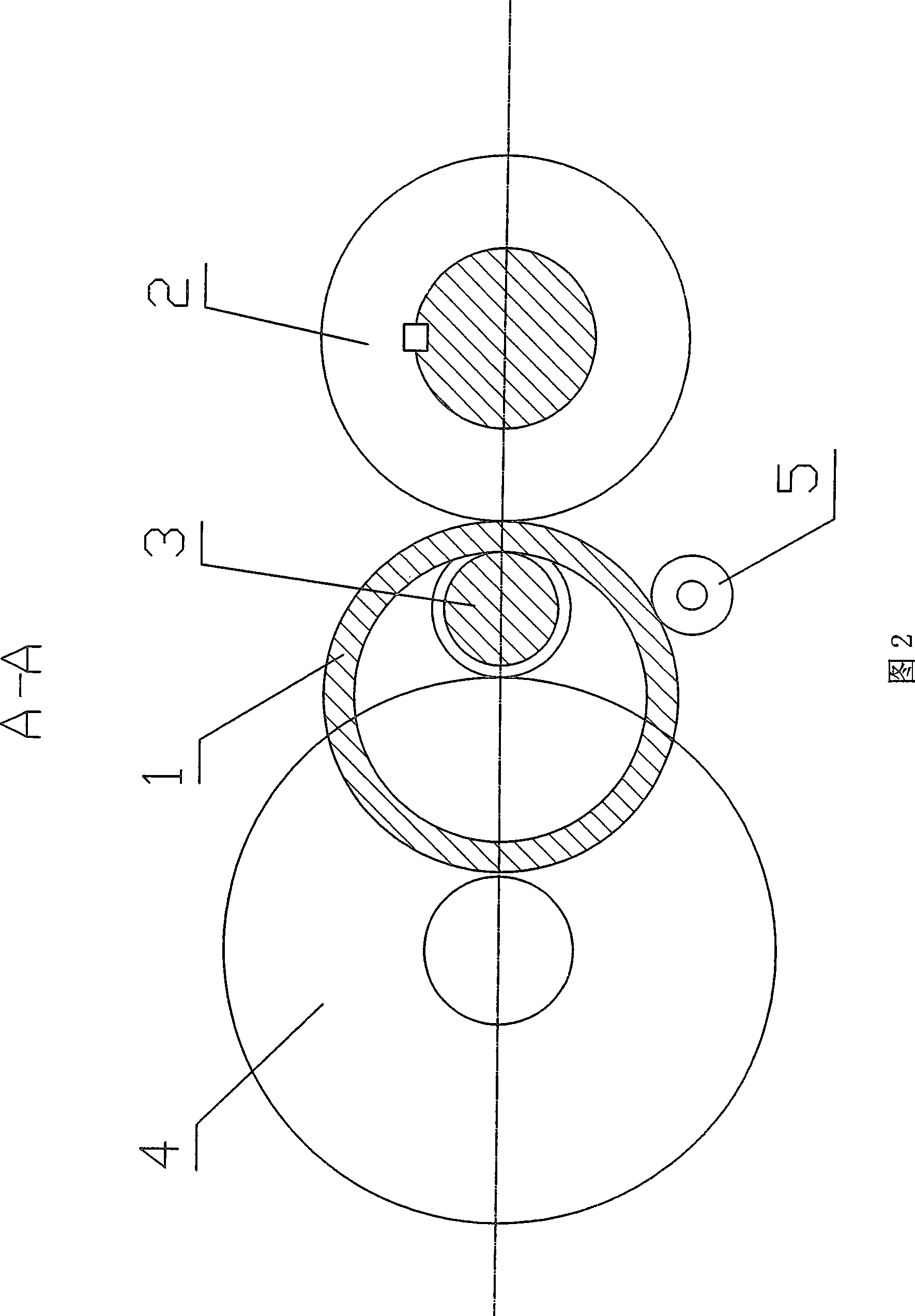 Mandrel power mechanism for cold rolling machine