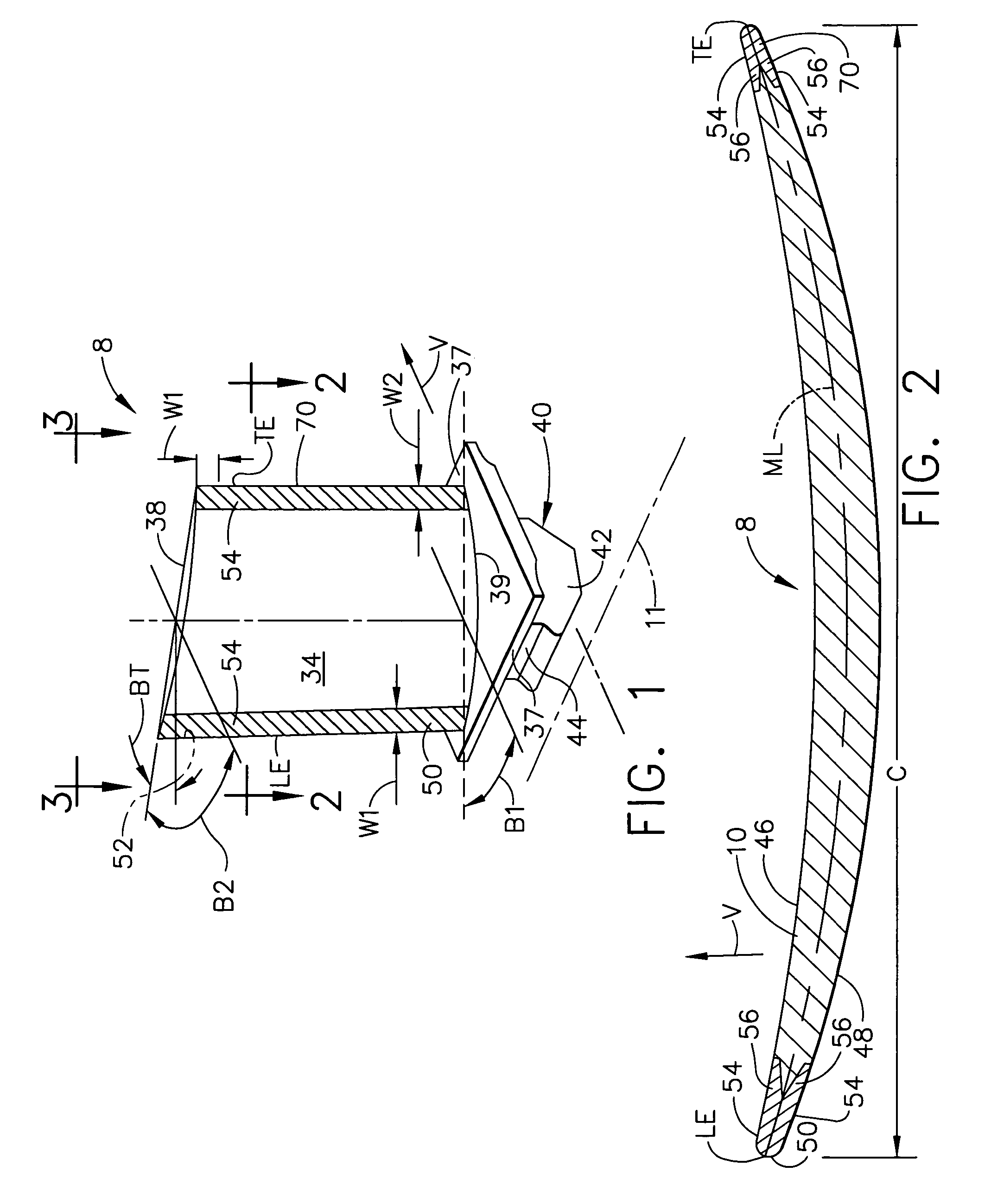 Countering laser shock peening induced airfoil twist using shot peening