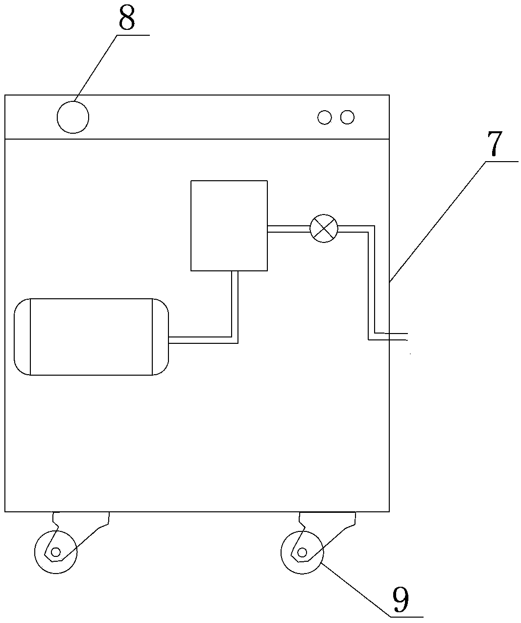 Mold evacuating device for injection molding machine and operating method of mold evacuating device