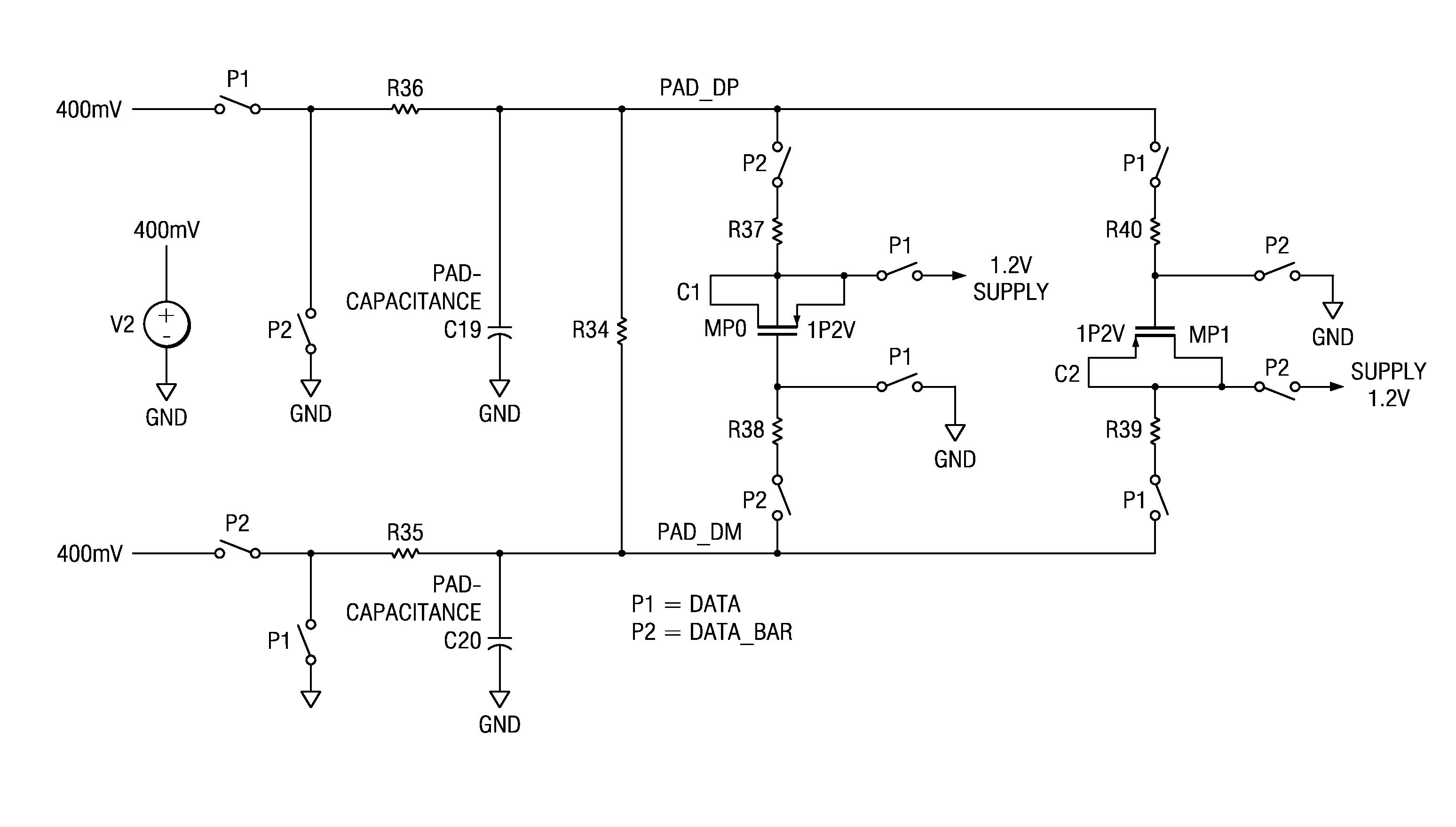 Scheme for controlling rise-fall times in signal transitions