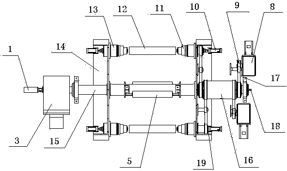 Device used for rolling battery pole piece at high speed