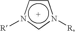 Halogen-free ionic liquids