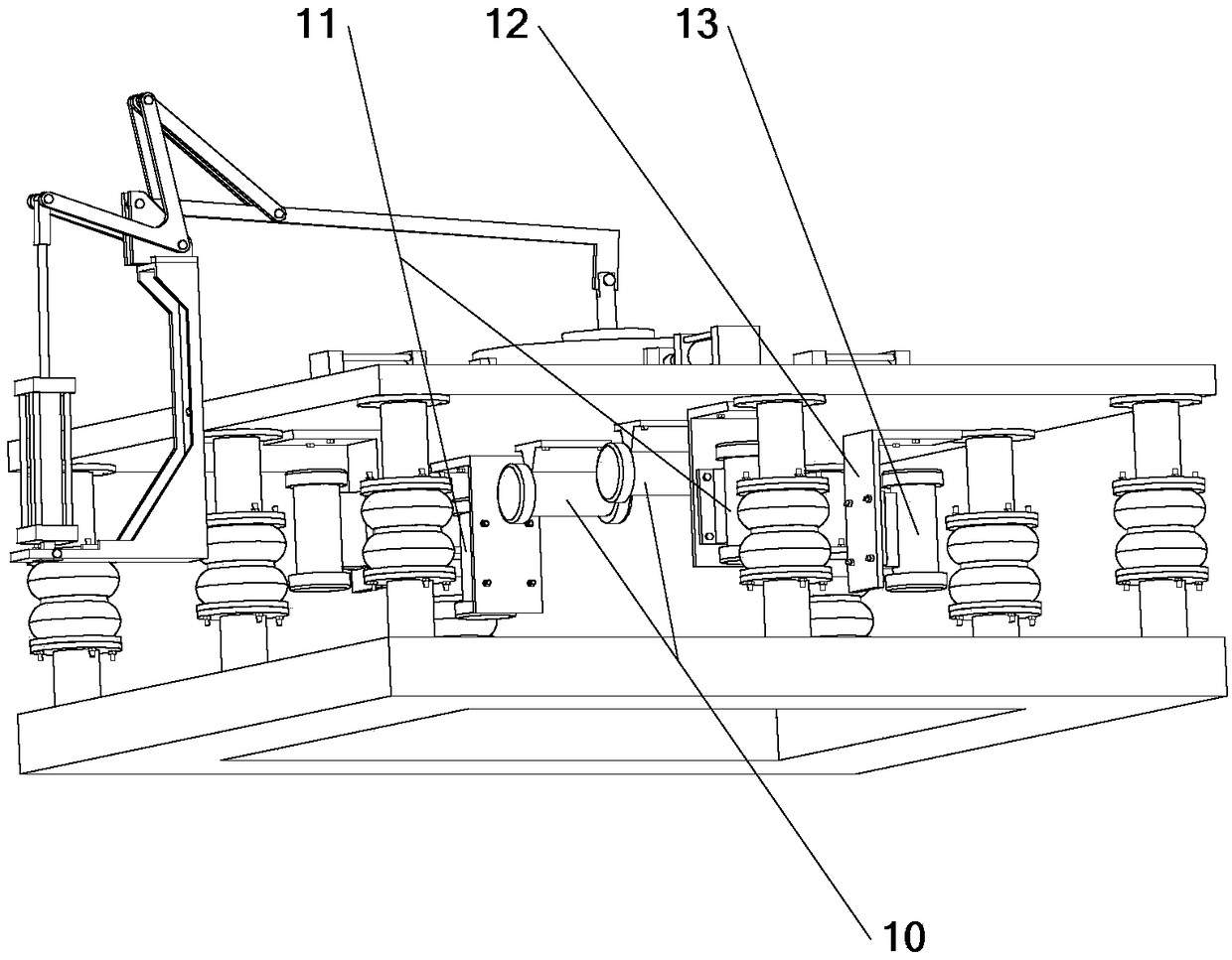 High-speed EMU wheel vibration test bench