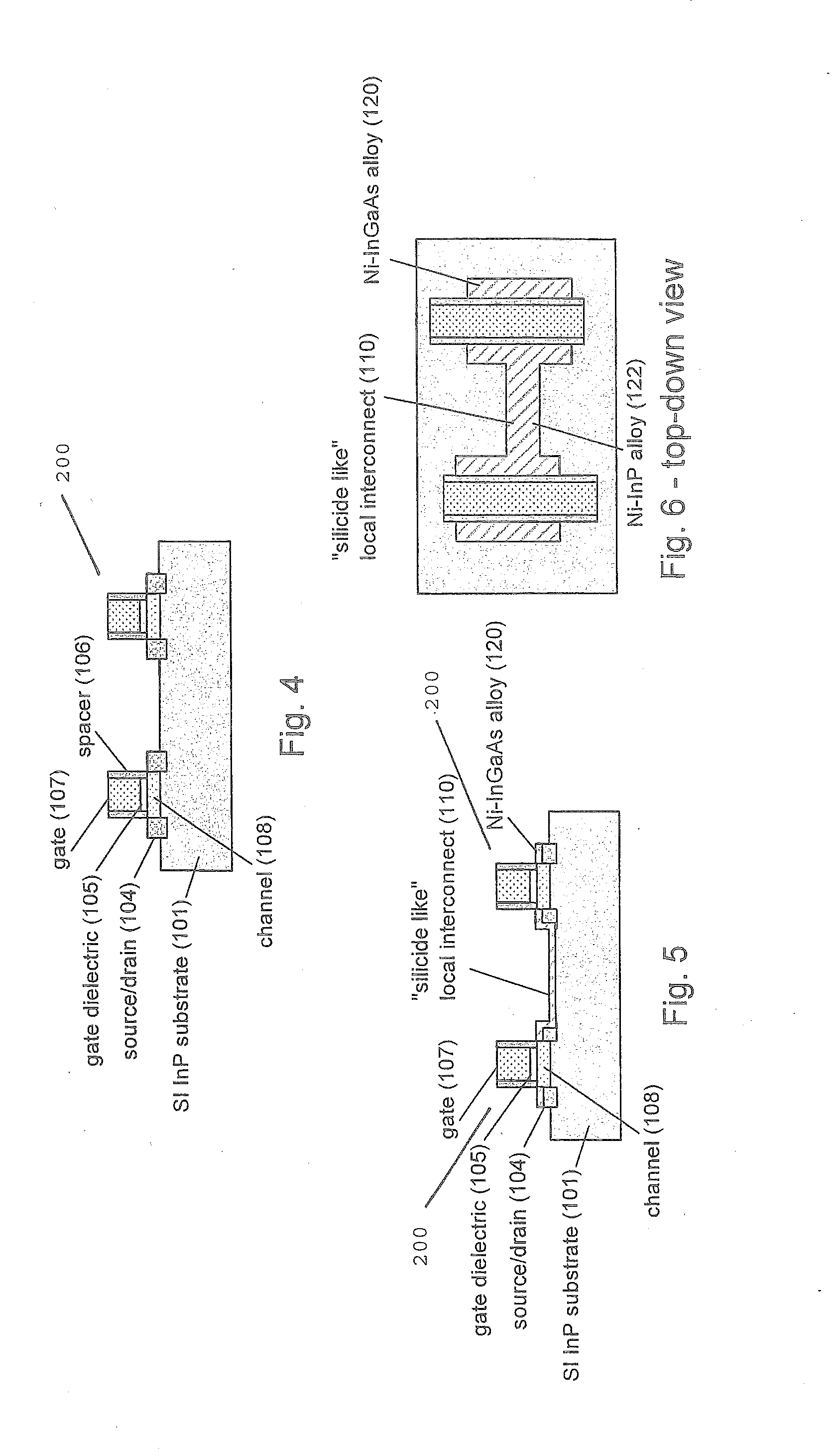 Local interconnects by metal-iii-v alloy wiring in semi-insulating iii-v substrates