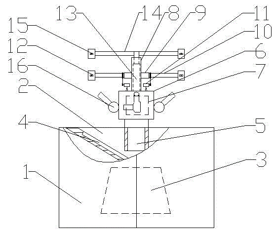 Automatic cleaning device for glass apparatuses for crude oil production