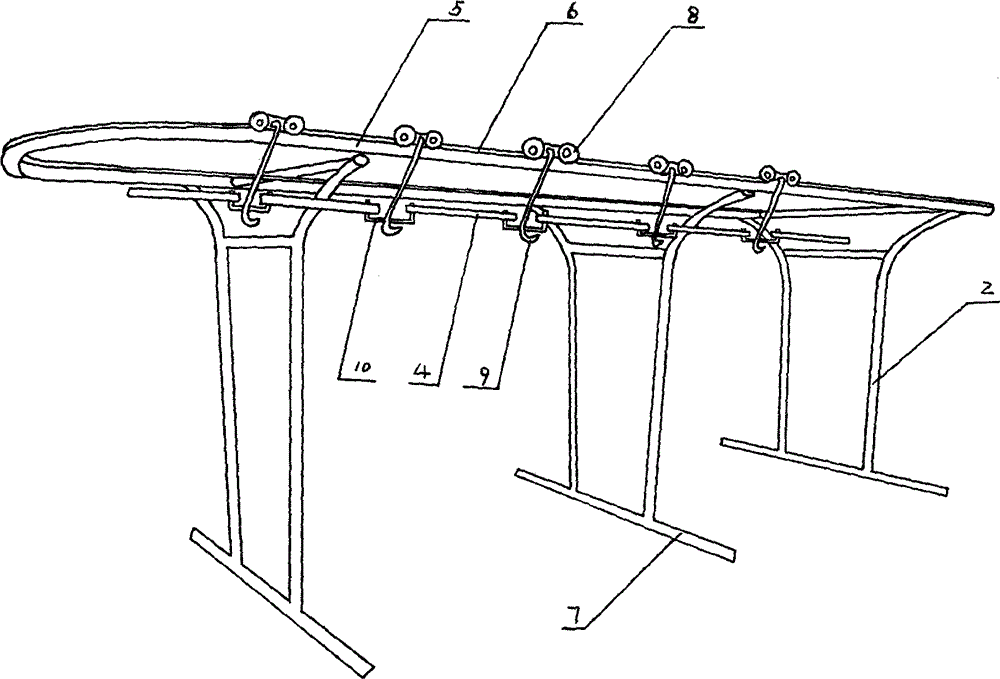 Banana conveying cableway