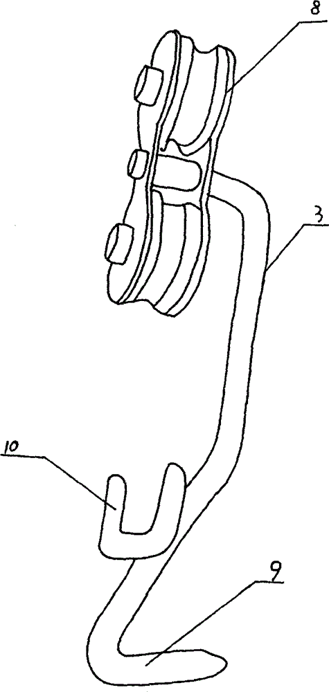 Banana conveying cableway