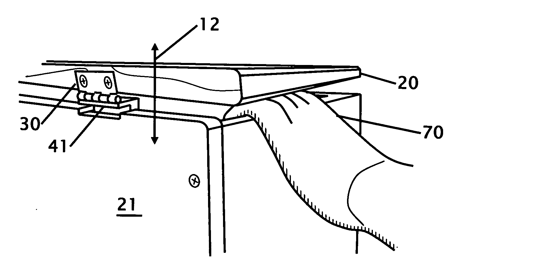 Sliding safety hinge assembly for lid of box