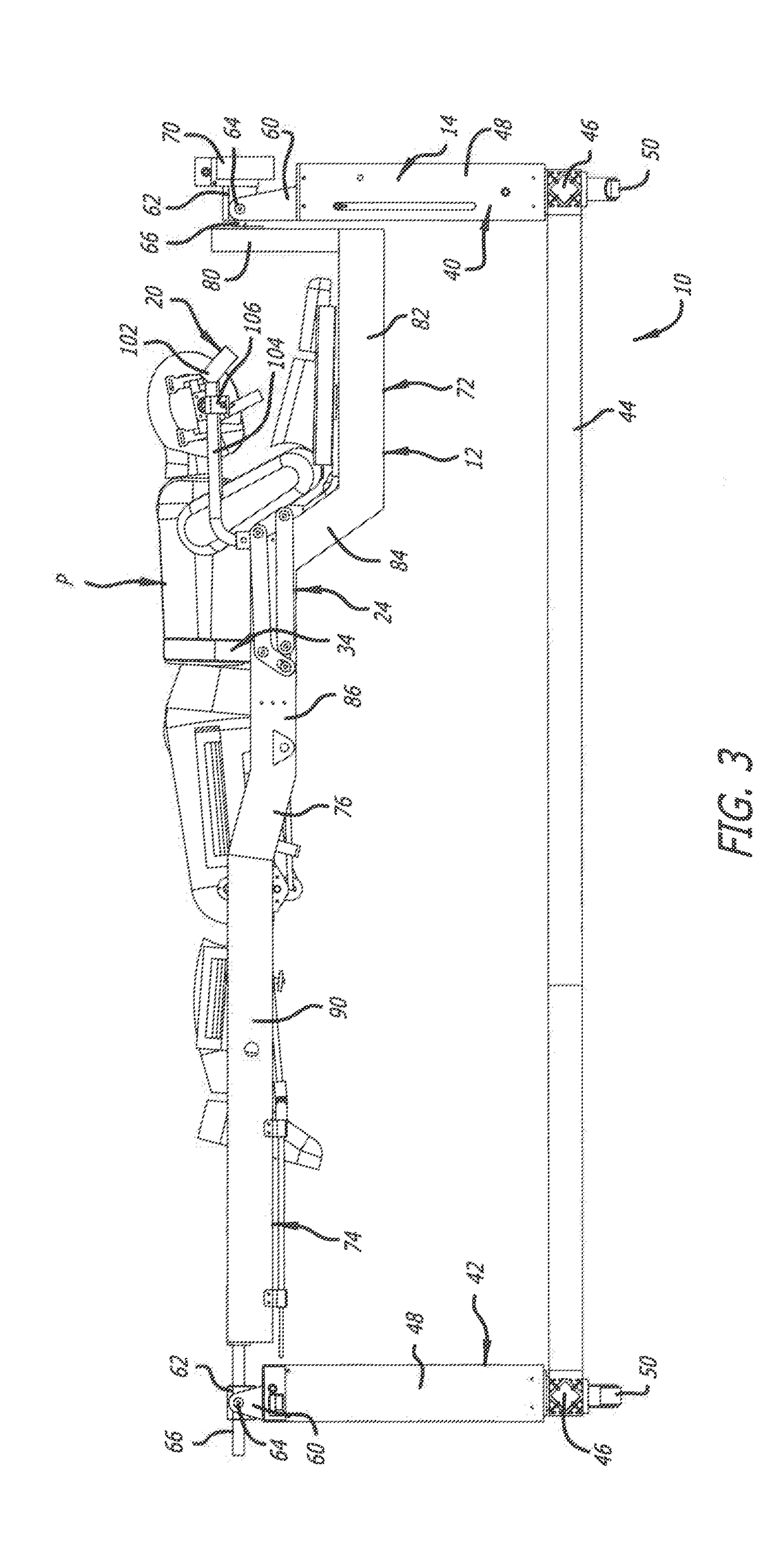 Surgical frame including torso-sling and method for use  thereof