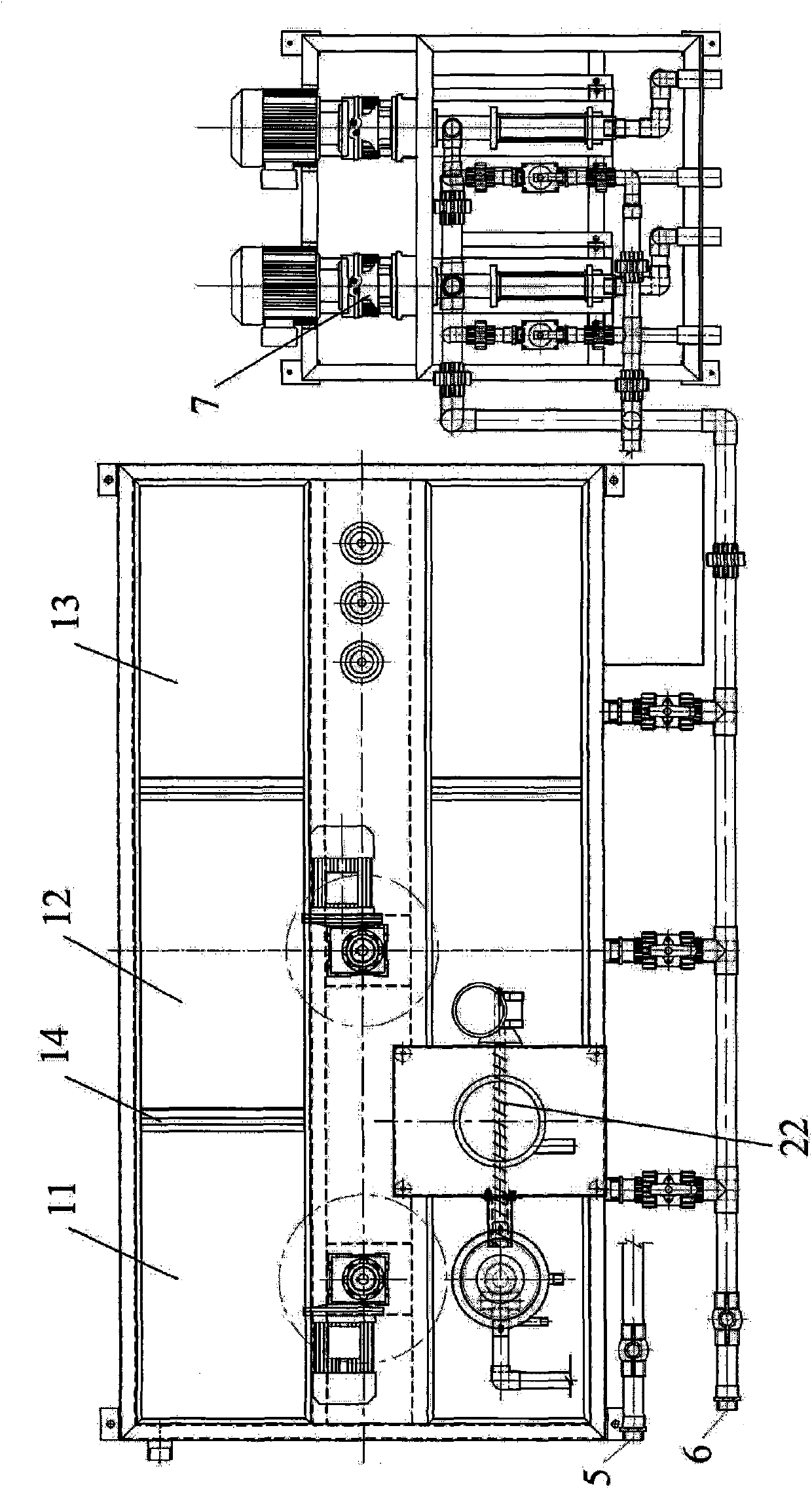 Automatic dosing device for sewage treatment