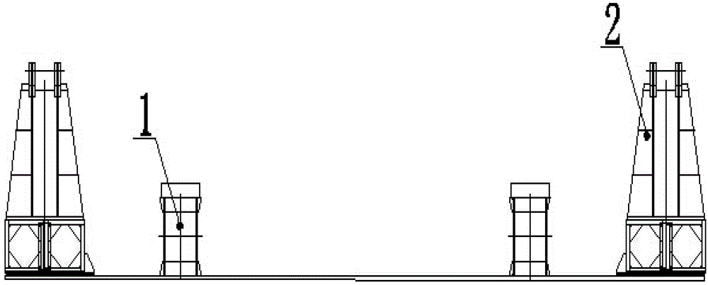 Method for turning over heavy bridge girder steel tower section