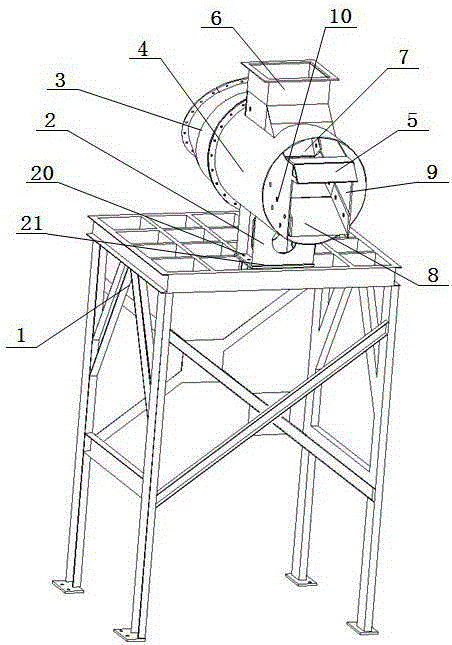 Detachable multifunctional feeding device of dry-method grinding equipment and disassembling and assembling method of detachable multifunctional feeding device