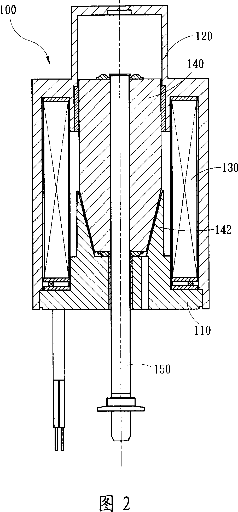 Electromagnetic driver of sewing machine