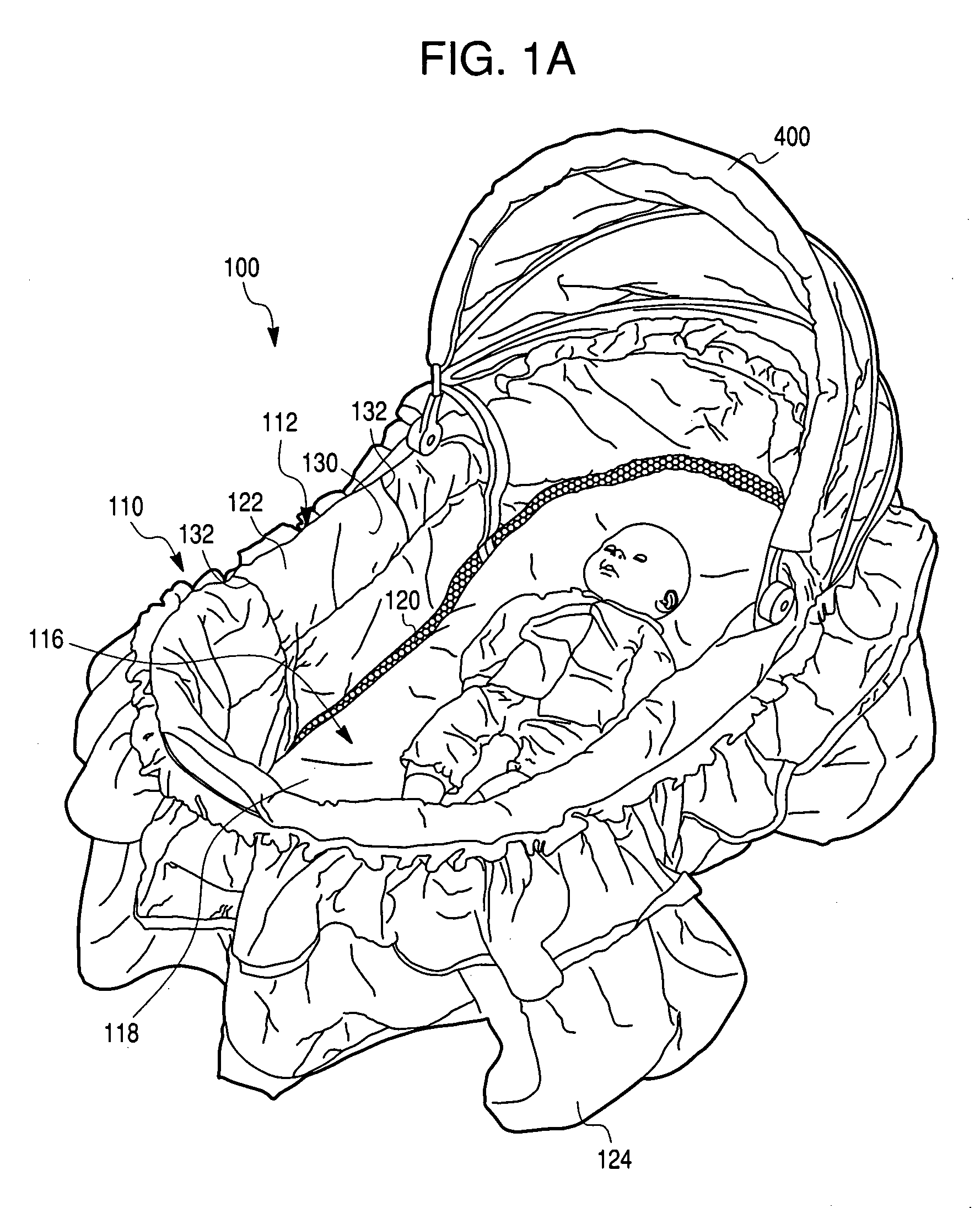 Child sleeping assembly with inclinable sleeping surface