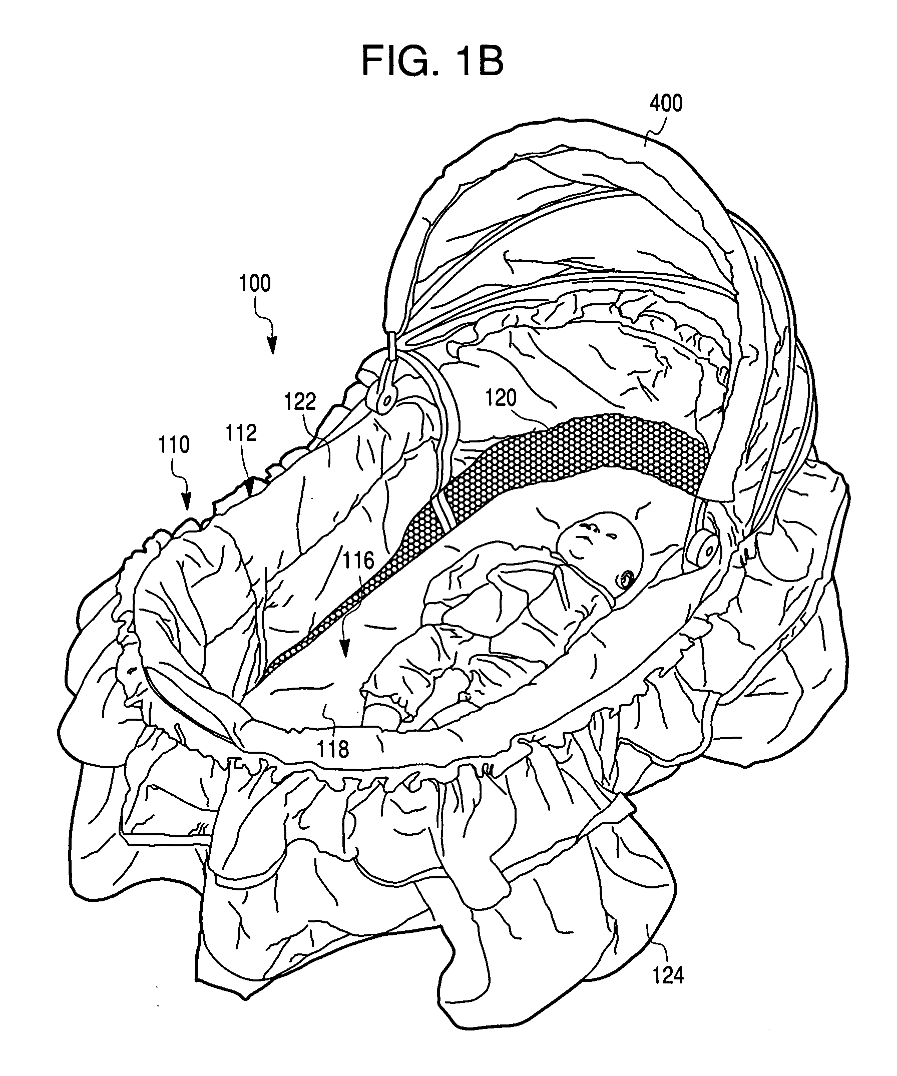 Child sleeping assembly with inclinable sleeping surface