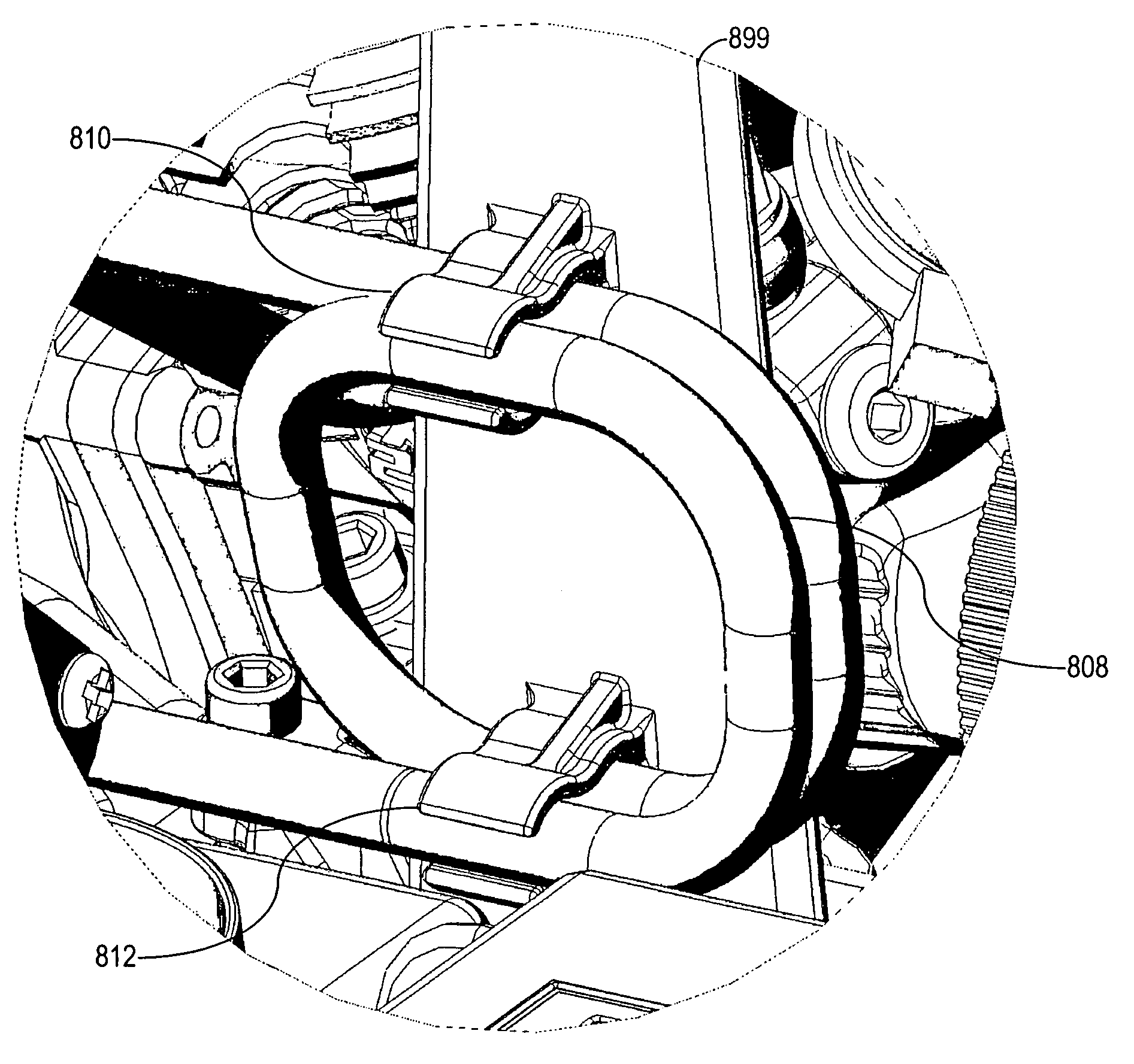 Double looped fuel line for a model vehicle