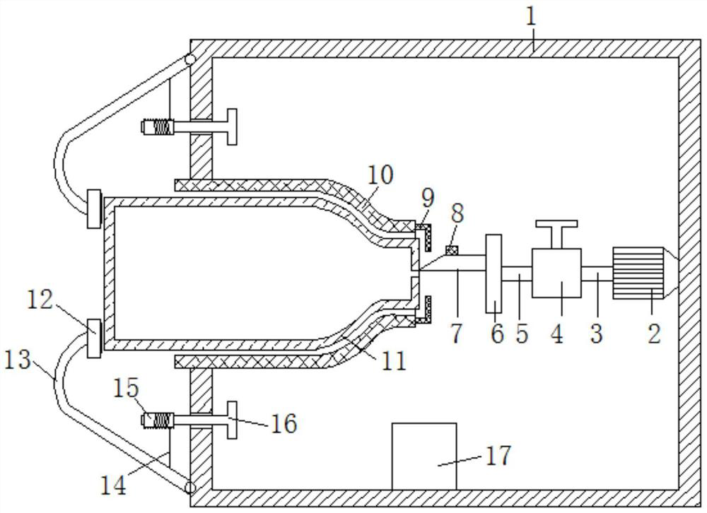 A kind of cutting device for plastic product residue with controllable cutting size