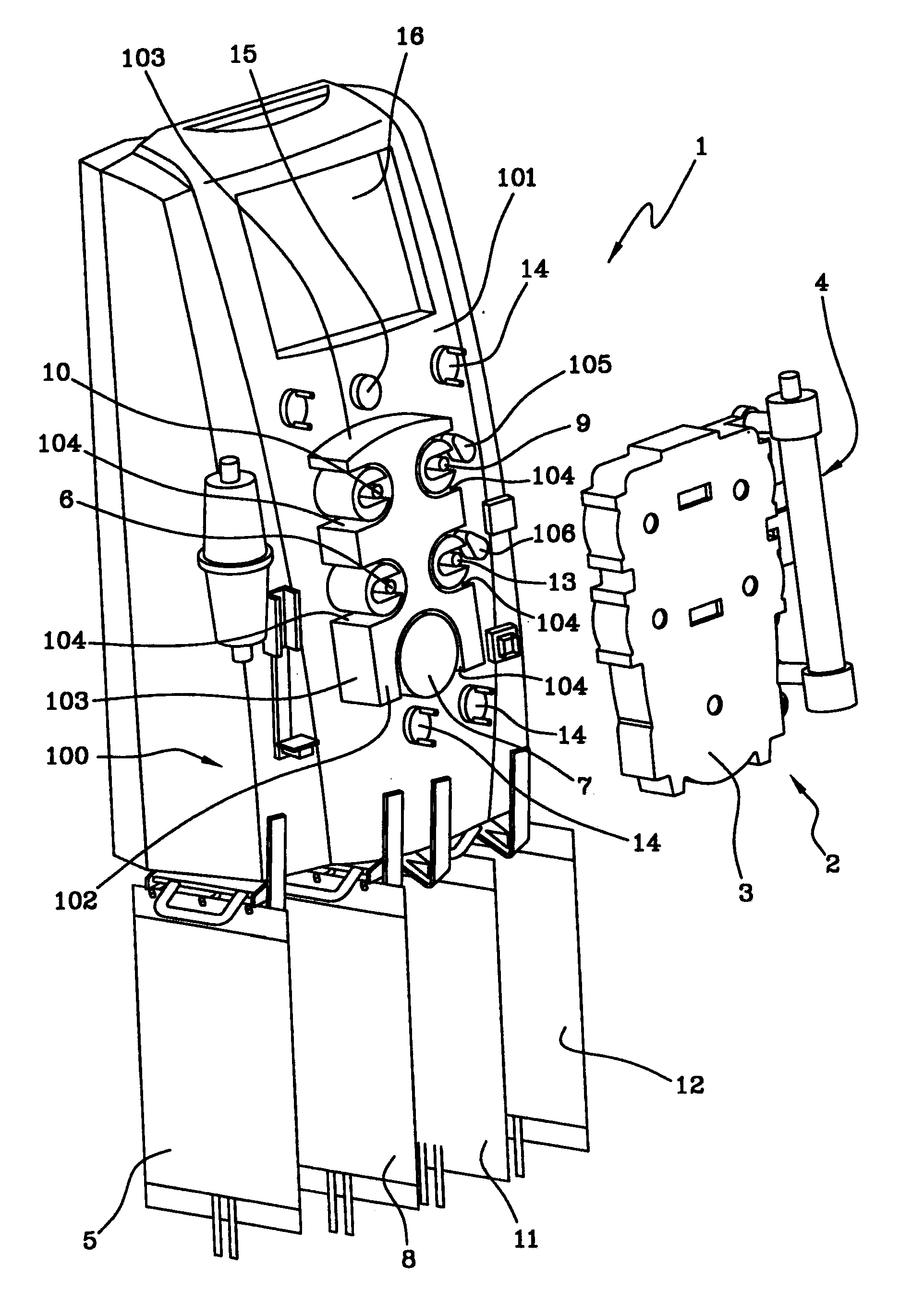 Extracorporeal blood treatment machine