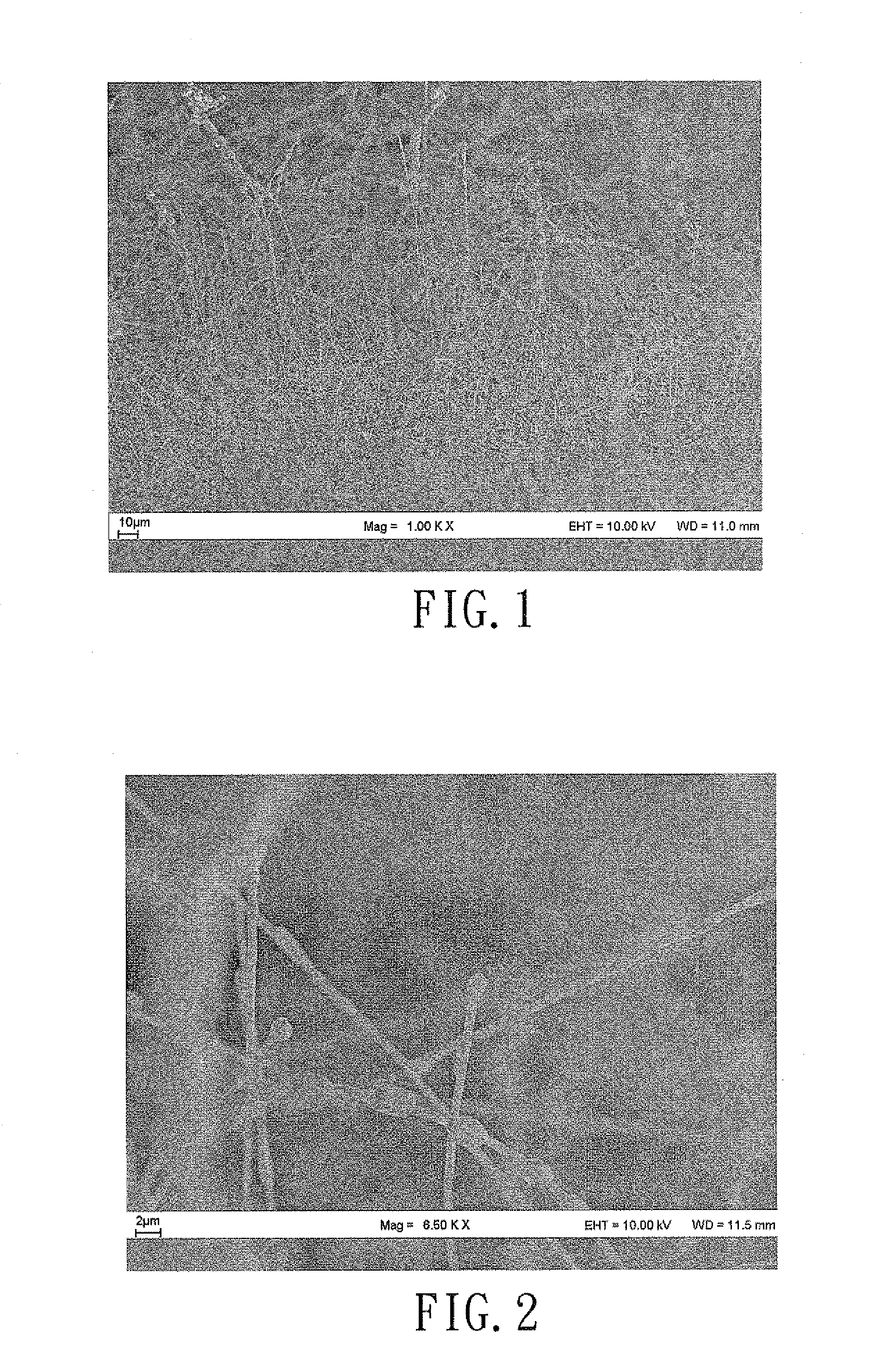 Method for forming metallic nanowires