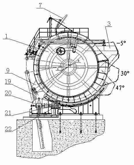 Hydraulic transmission type metal mixer