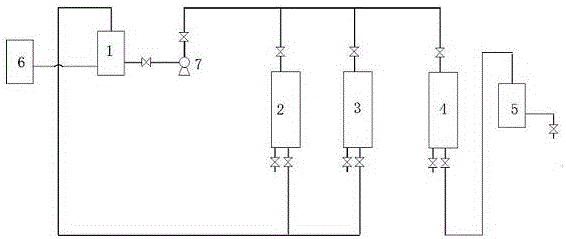 A device for reducing the acidity and moisture of dichloromethane waste liquid