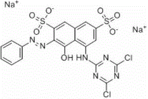 A kind of reactive dye and preparation method thereof