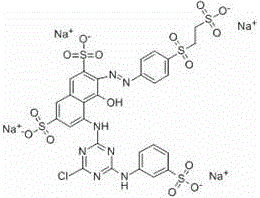 A kind of reactive dye and preparation method thereof