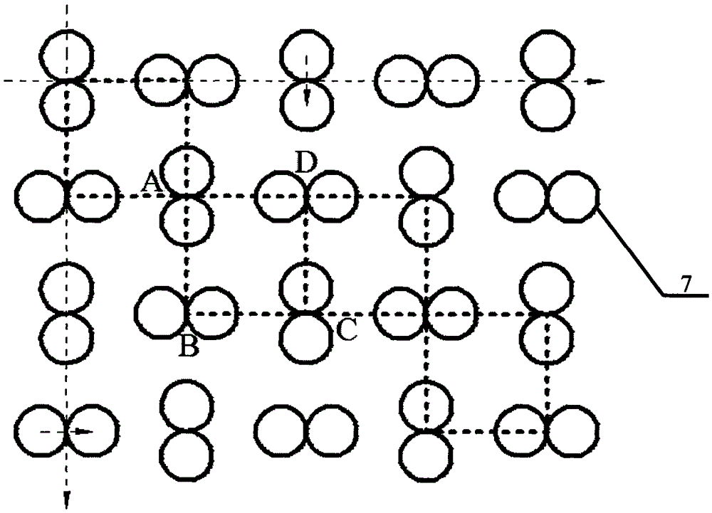 Orthogonal ring array electromagnetic shielding light window with two sets of circumscribed rings and sub-rings