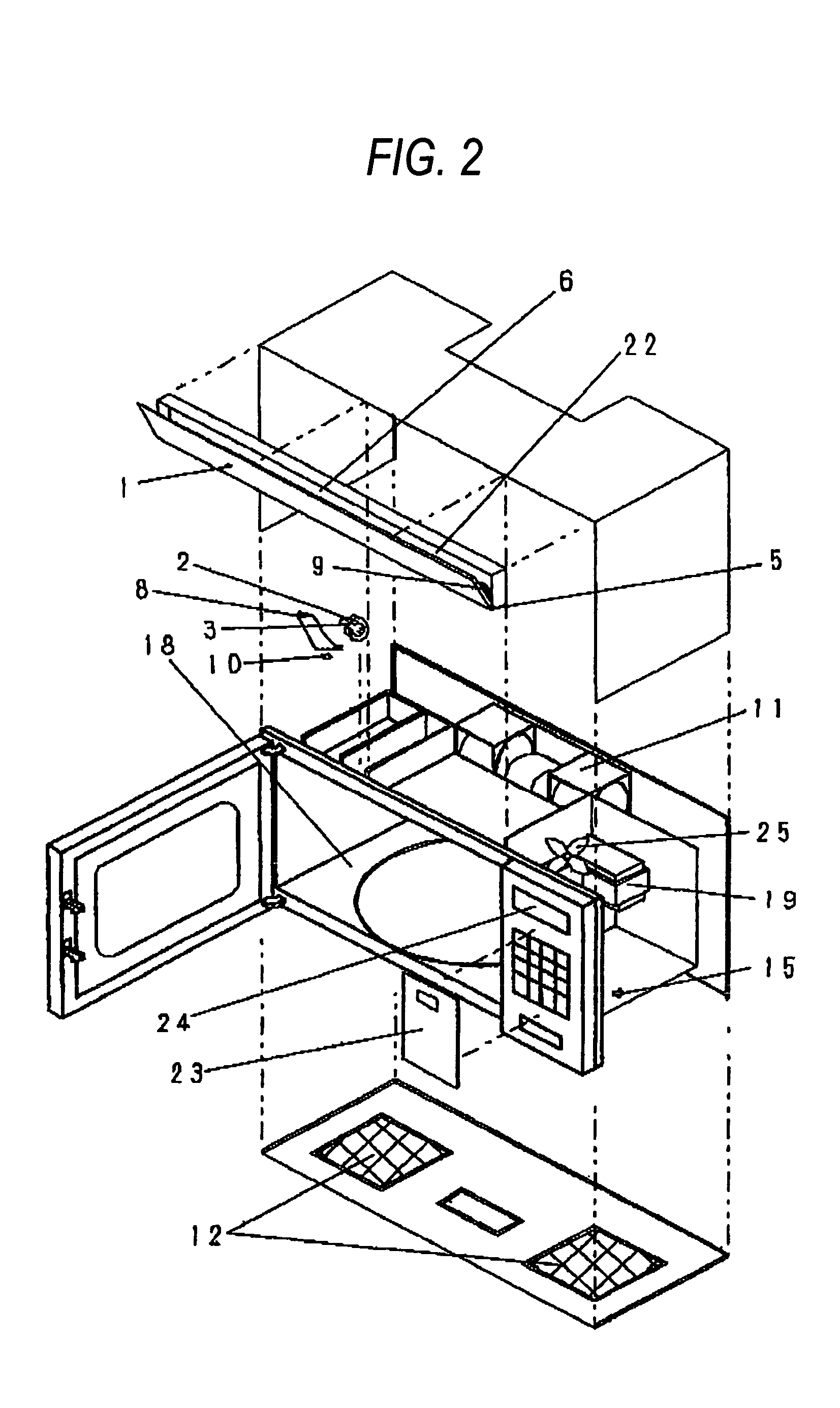 High-frequency heating apparatus equipped with oven hood