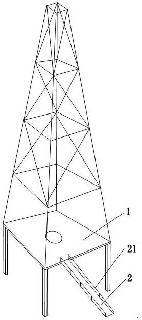 Escape slide of drilling platform and using method of escape slide