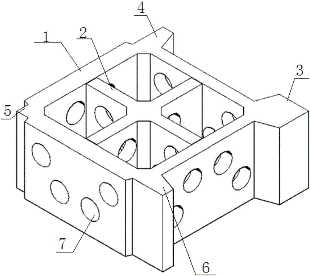 Stereoscopic net structure member for ecological bank protection