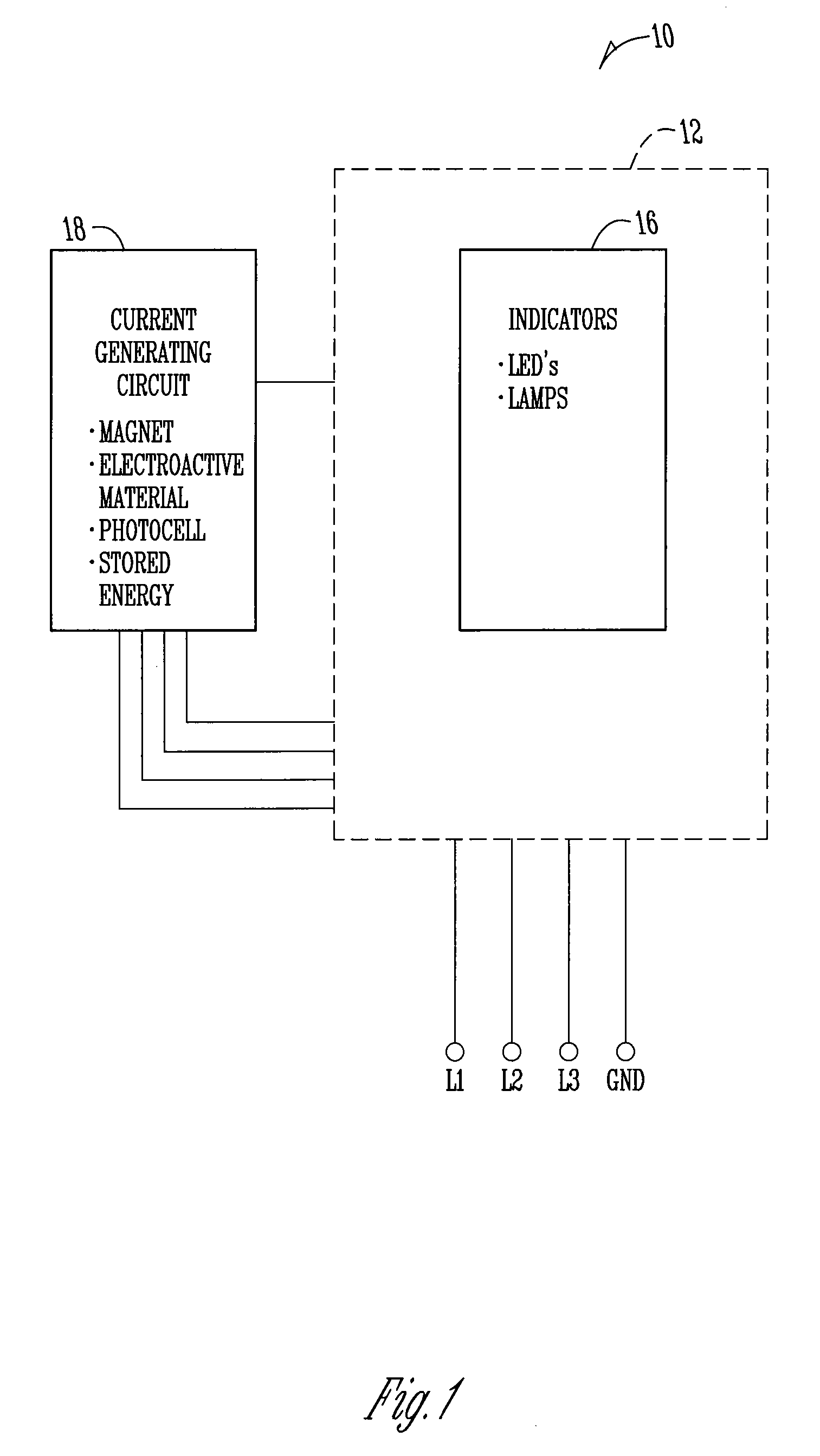 Voltage indicator test mechanism