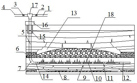 Extraction method for mining formed composite goaf coalbed methane through lower caving method