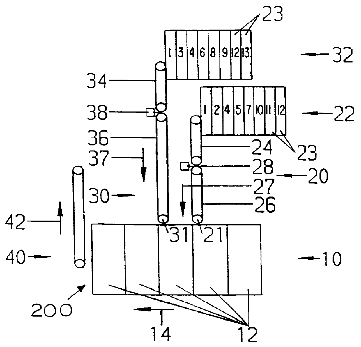 Apparatus for and method of merging stream of presorted pieces into an ordered row