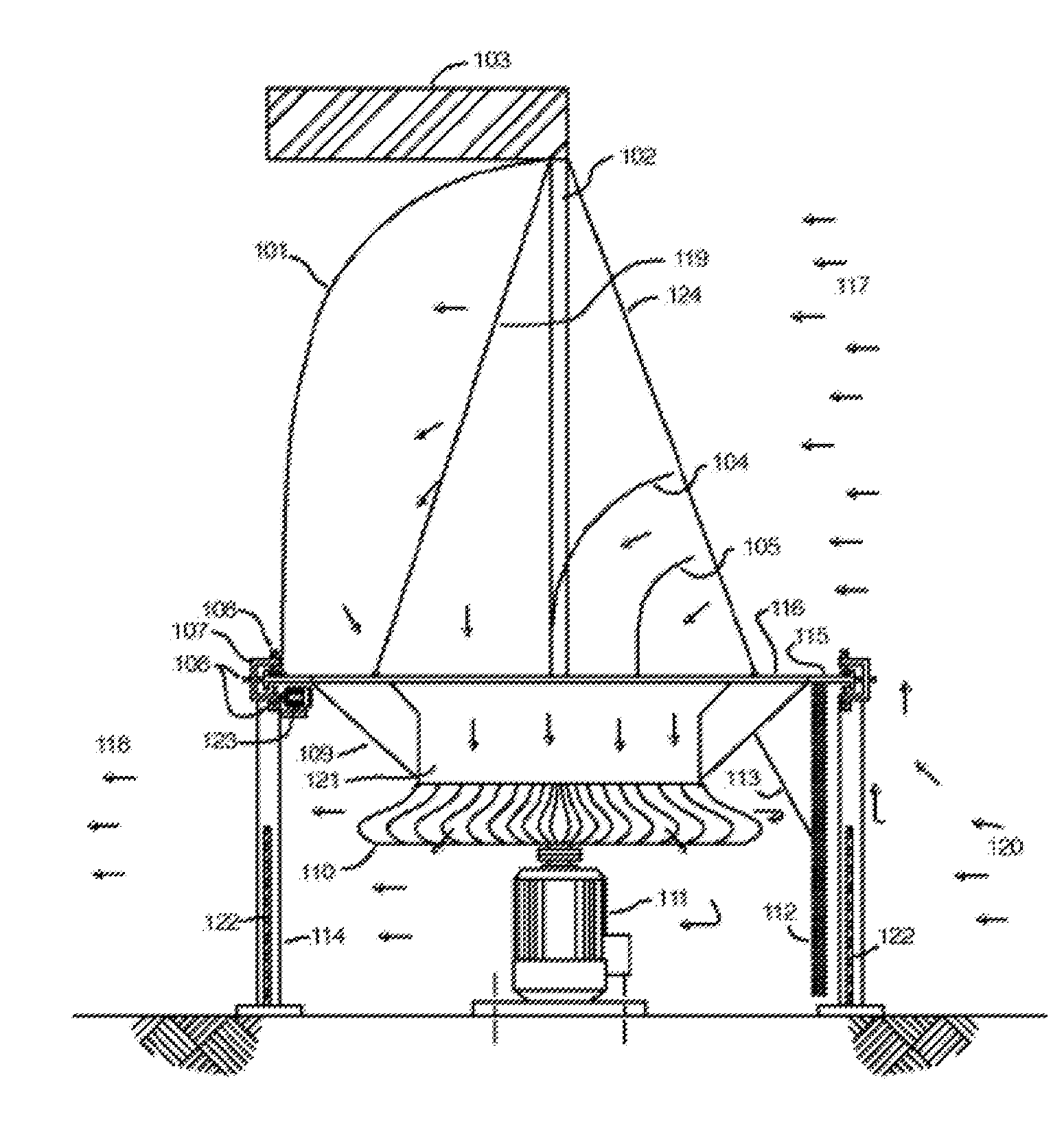 Building integrated wind energy power enhancer system