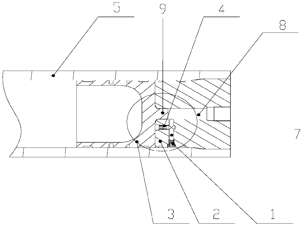 Buffer piston energy accumulator