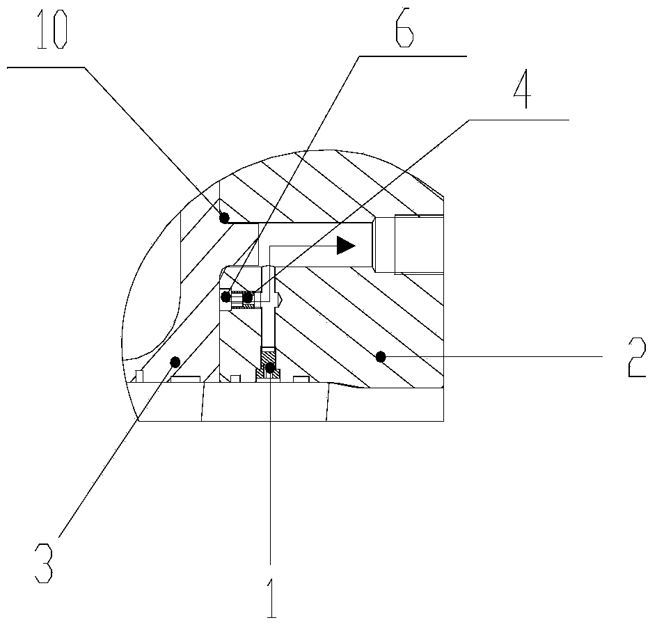 Buffer piston energy accumulator