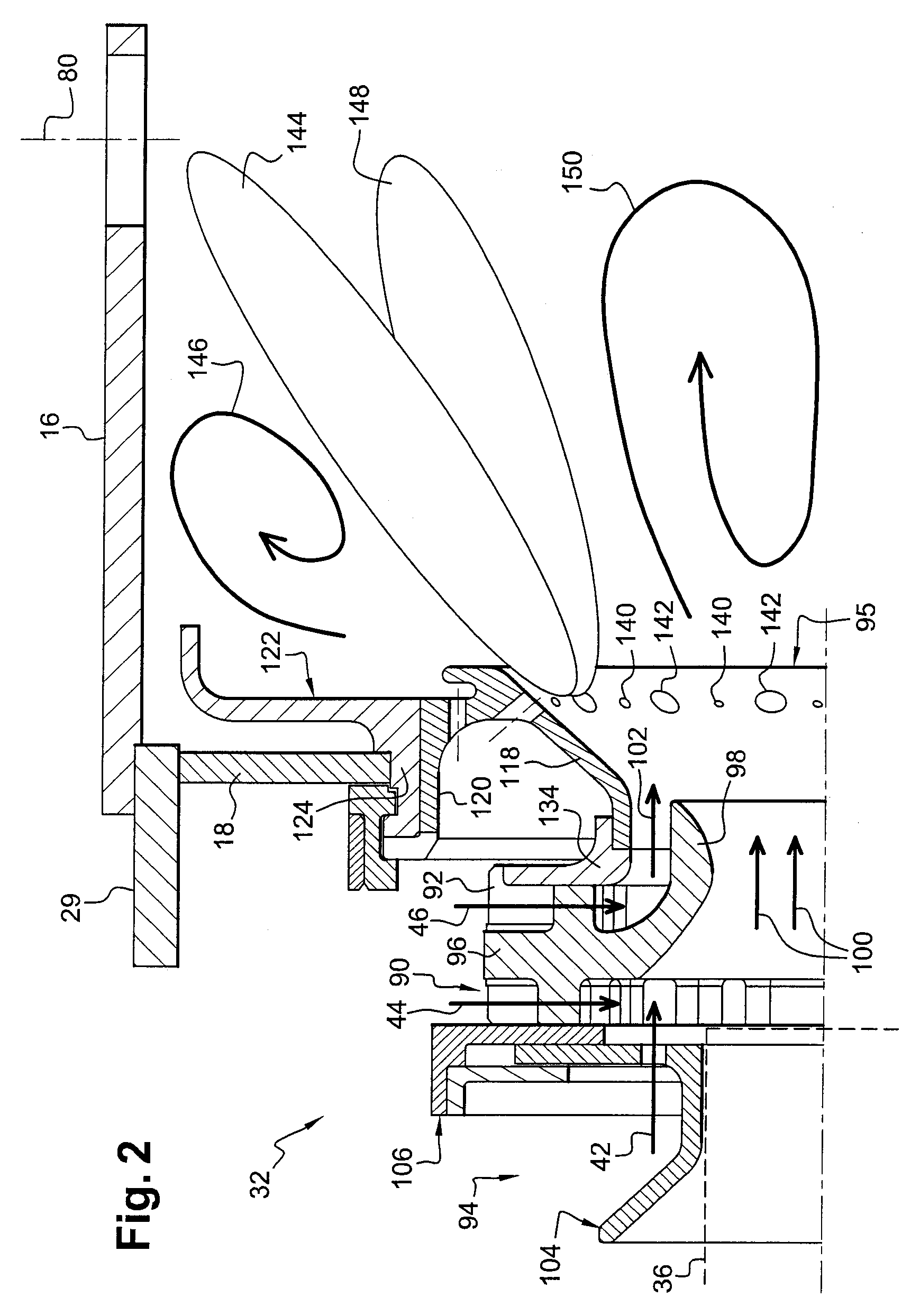 Combustion chamber of a turbomachine