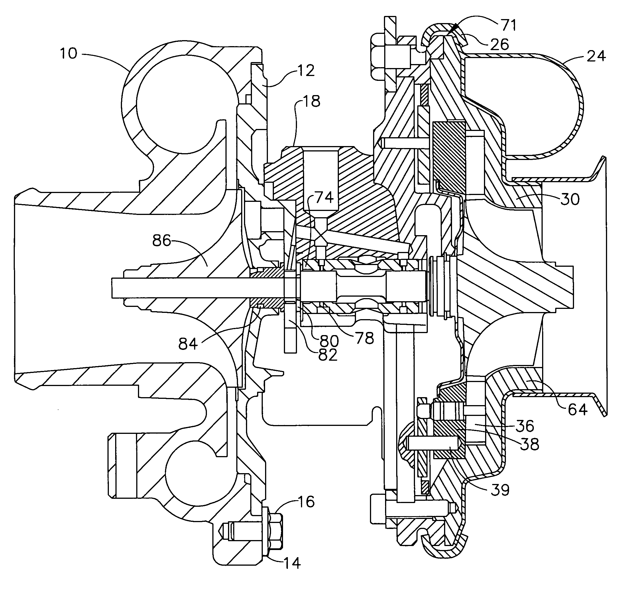 Variable geometry turbocharger